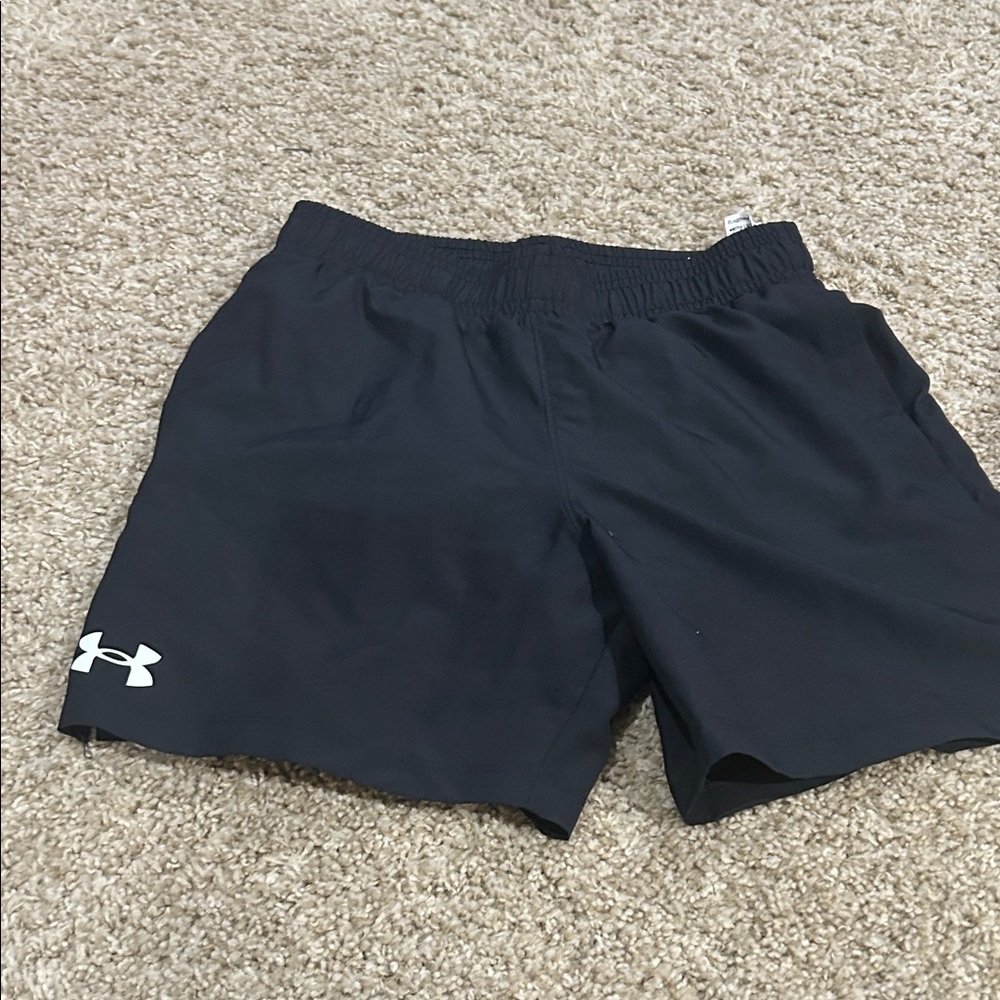 Under Armour Boys Athletic Black Shorts